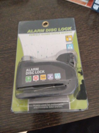 Candado Antirrobo Moto Alarma Disc Lock