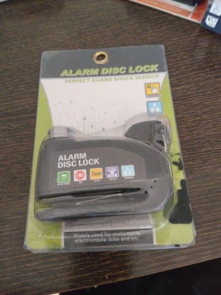 Candado Antirrobo Moto Alarma Disc Lock
