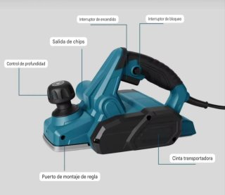 Cepilladora Eléctrica Madera 900W