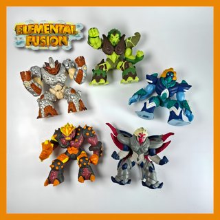 Gormiti Elemental Fusion Lotto Completo 5 Signori