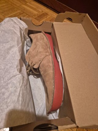 Zapatos Camper Beige y Rojo