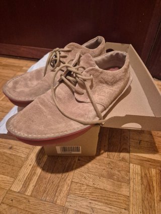 Zapatos Camper Beige y Rojo