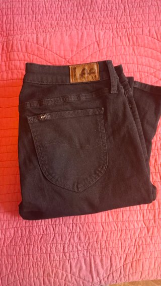 Pantalones vaqueros Lee Talla 42 Negros
