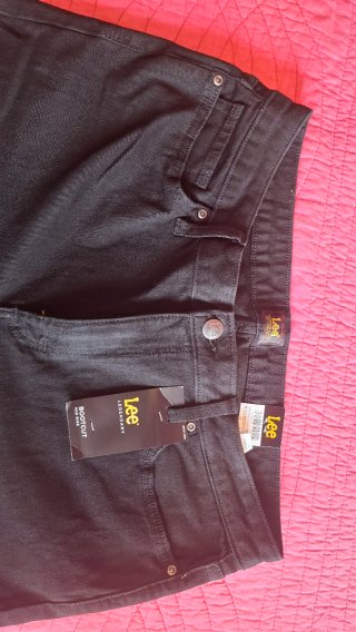 Pantalones vaqueros Lee Talla 42 Negros