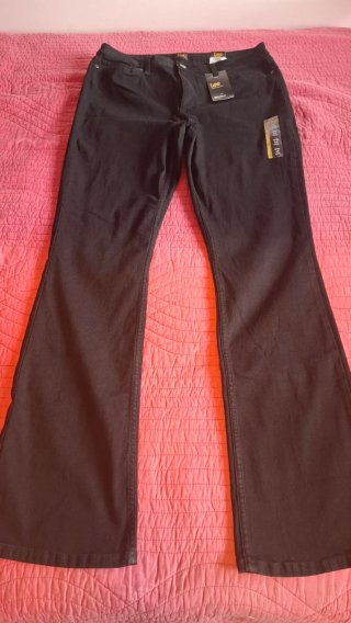 Pantalones vaqueros Lee Talla 42 Negros