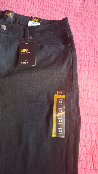 Pantalones vaqueros Lee Talla 42 Negros