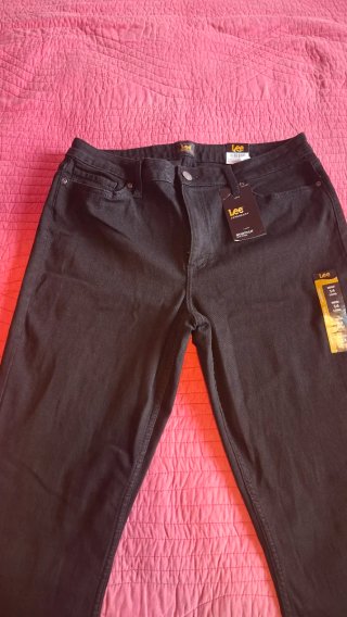 Pantalones vaqueros Lee Talla 42 Negros