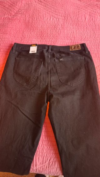 Pantalones vaqueros Lee Talla 42 Negros