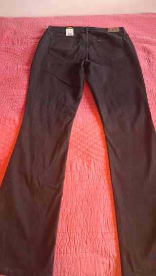 Pantalones vaqueros Lee Talla 42 Negros