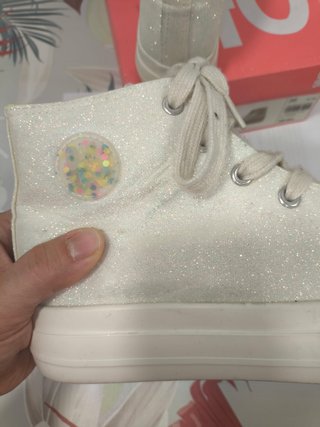 Zapatillas altas Oh! Girl talla 36 con purpurina