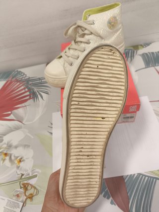 Zapatillas altas Oh! Girl talla 36 con purpurina