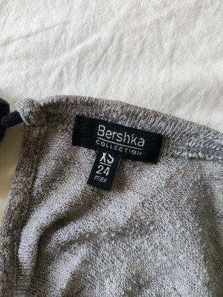 Jersey Gris Bershka Espalda Abierta