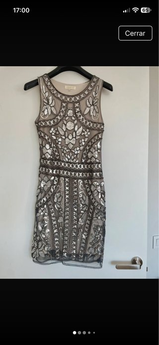 Vestido de fiesta con pedrería