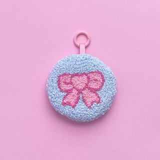 Charm para bolso lazo rosa