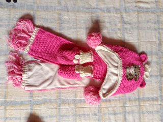 Conjunto bufanda, gorro y manoplas