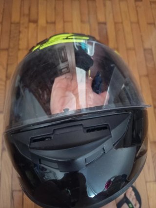 Casco Moto Talla S Negro/Amarillo