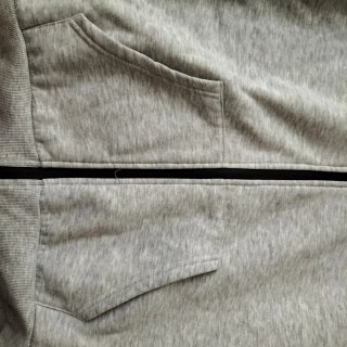 Sudadera NASA Gris con Capucha y Cremallera