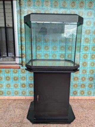 Pecera grande con mueble