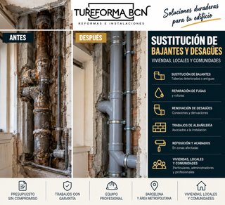Sustitución bajantes y desagües