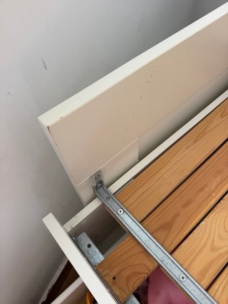 Cama nido blanca con somier de láminas