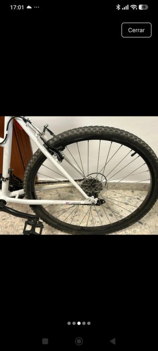 Bicicleta Juvenil Btwin Blanca Talla M