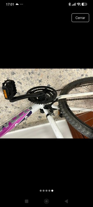 Bicicleta Juvenil Btwin Blanca Talla M