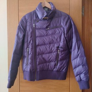 Chaqueta acolchada lila