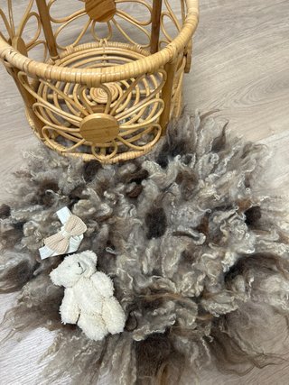 Flokati pequeño pelo rizado