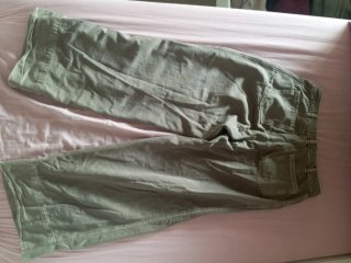 Pantalón ancho marrón/gris T.38