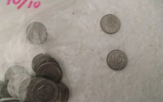 Lote de Monedas 10 Céntimos 1959
