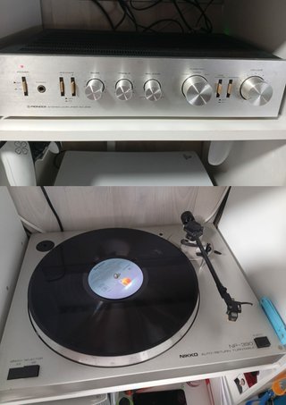 Amplificatore Pioneer e Giradischi Nikko