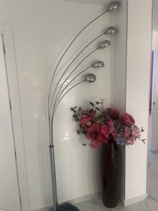 Lámpara de pie arco 5 luces