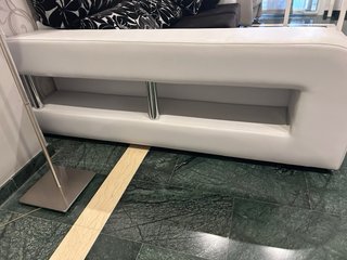Chaiselonge 245x170cm polipiel gris y tela rustika
