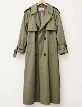 Gabardina Larga Adir Verde Oliva Talla M