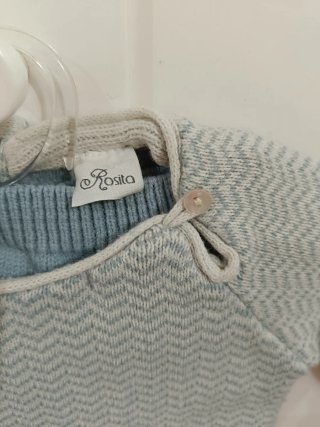Conjunto de Punto para Bebé 6 Meses - Rosita