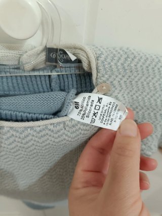 Conjunto de Punto para Bebé 6 Meses - Rosita