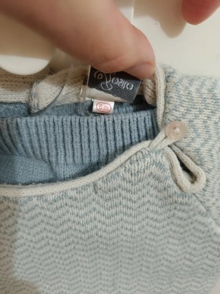 Conjunto de Punto para Bebé 6 Meses - Rosita