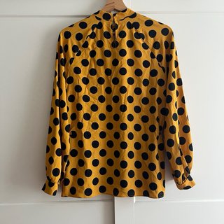 Blusa Zara Amarilla de Lunares
