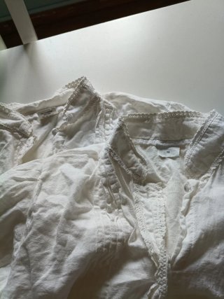 Camisa blanca de manga larga talla 16 y 18.