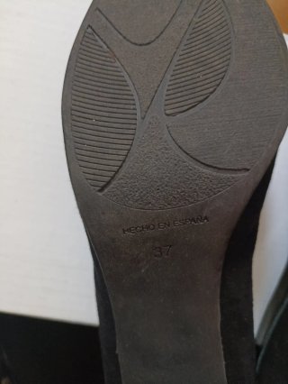 Zapatos de salón de piel negros