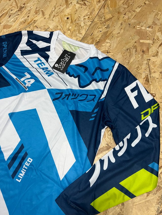 Camiseta Motocross Fox Racing Azul