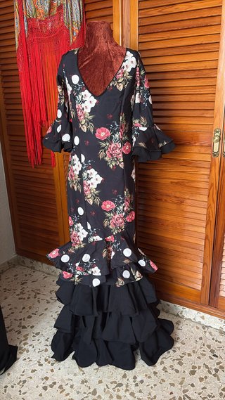 Vestido Flamenca Volantes Lunares