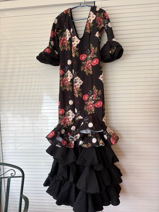 Vestido Flamenca Volantes Lunares