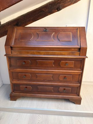 Escritorio antiguo de madera años 50
