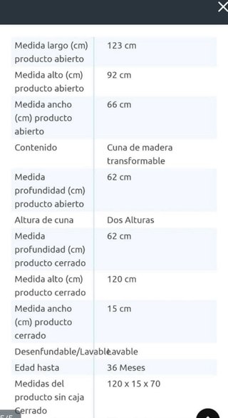 Cuna de viaje plegable Prenatal