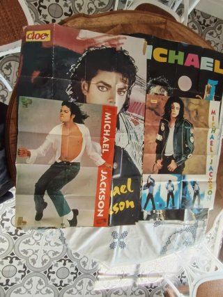 4 Poster di Michael Jackson vintage anni '90