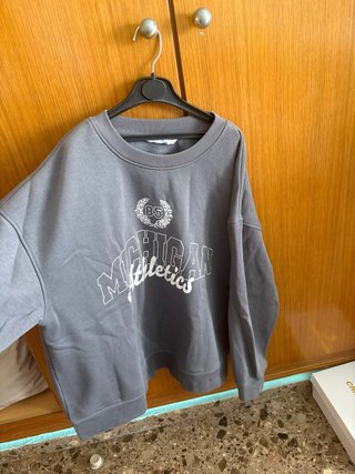 Sudadera Gris Michigan Athletics