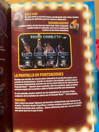 Buzz! El Gran Concurso Musical PS2 (Caja y Manual)