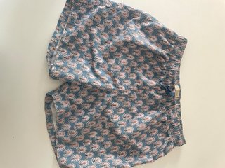 Bañador Azul con Estampado Floral