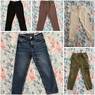 Lote 5 Pantalones niño Talla 5-6 Años
